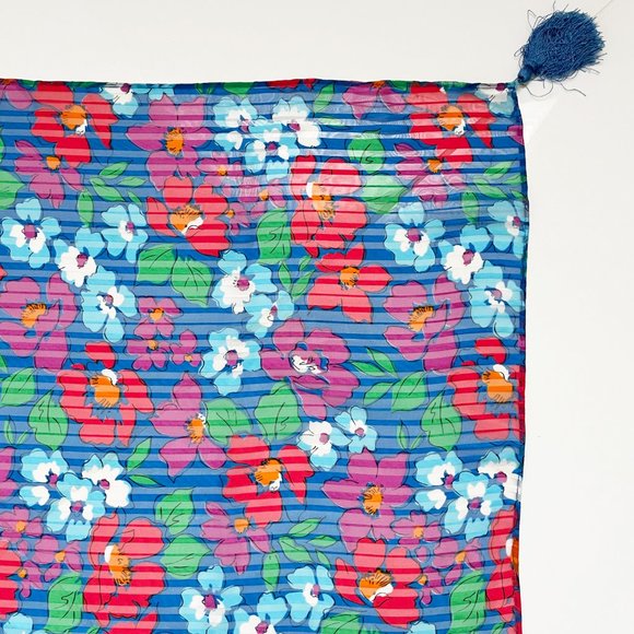 Diane Freis Scarf Shawl with Tassels Vintage - Picture 8 of 9